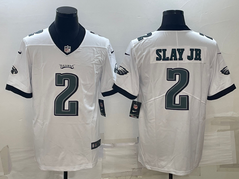 Men's Philadelphia Eagles Darius Slay Jr. #2 White Jersey